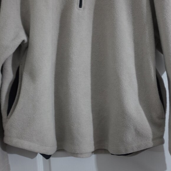 Vintage Old Navy cream sherpa fleece jacket half zip size XL - Picture 9 of 12